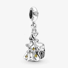 Authentic Pandora Charm,   Beauty and the Beast Dancing Belle Dangle, #790014C01