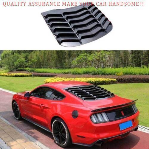 For Ford Mustang 2015-2023 Sport Carbon Fiber Rear Vent Window Louver Cover Trim - Bild 1 von 6