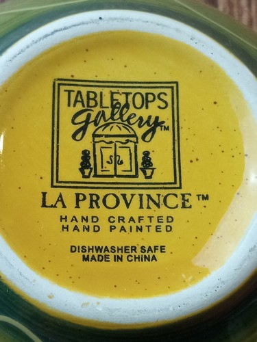 Tabletops Gallery La Province Hand Painted 6", 4.5" Fruit/Soup Bowls - Picture 9 of 9