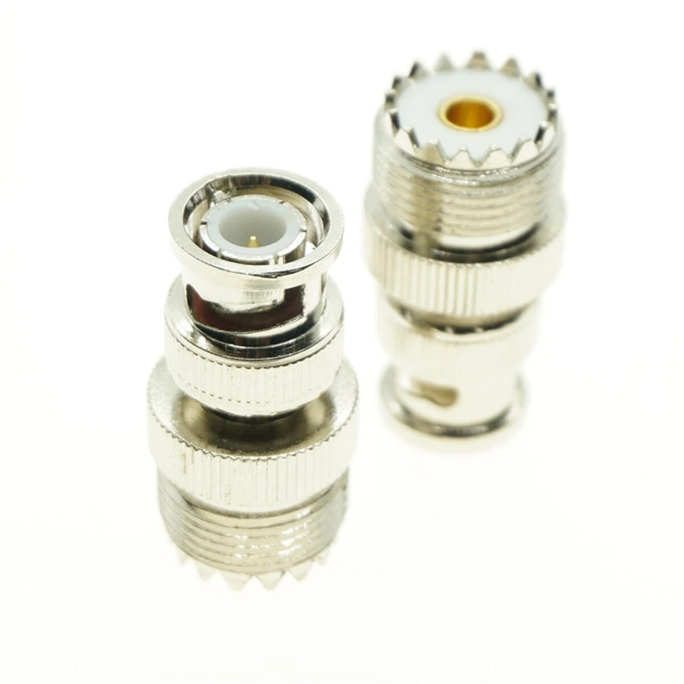 1pcs BNC Male Plug To UHF PL-259 SO239 Female jack RF Coaxial Adapter Connector - Image 3 of 3