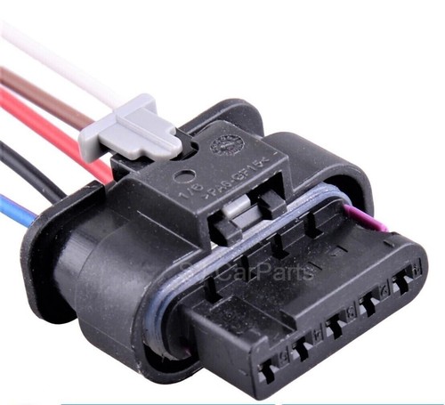 FOR VW AUDI Mass Air Flow Sensor MAF Harness 5 PIN Connector Wire 4F0973705 - Picture 3 of 3