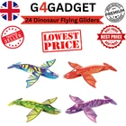 24 Dinosaur Flying Gliders for Kids Flyer Gliders for Outdoor Party and Children