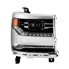 【FULL LED】Chrome Projector Headlight For 2016-2018 Chevy Silverado 1500 RH
