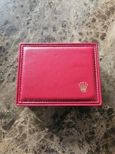 Rolex Vintage Red Leather Watch Box Case 14.00.71 - Amazing Condition