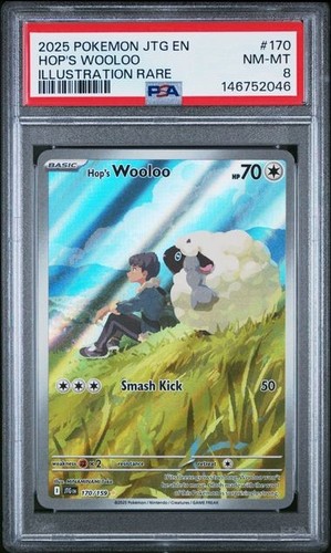 Hop's Wooloo graded PSA 8 for sale on eBay
