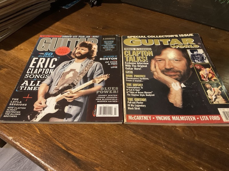 Guitar World Eric Clapton 1989 And 2014