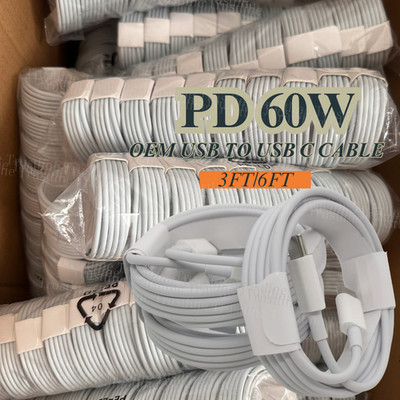 PD 60W USB C to USB C Fast Charging Data Cable For iPhone 15 16 iPad Samsung Lot