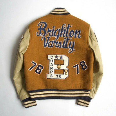 Whitesville Letterman スタジャン 38 Whitesville Full Decoration Leather Sleeve Varsity Jacket 38