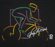 Vintage 90s Greg LeMond T-Shirt 1990 Cycling Taco Bell Single Stitch USA Men 2XL