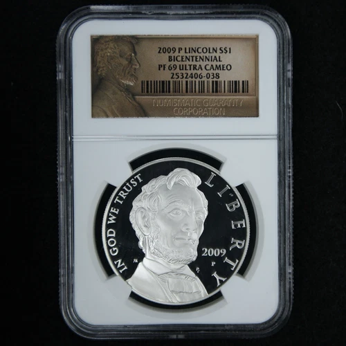 2009-P Lincoln Bicentennial Silver Dollar Proof $1 NGC PF69 Ultra Cameo