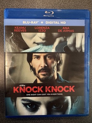Knock Knock (Blu-ray, 2015) Keanu Reeves, Ana De Armas, Lorenza Izzo, Eli Roth