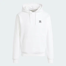Adidas Mens White Pullover Hoodie Essential Hooded Sweatshirts Size XL X-Large