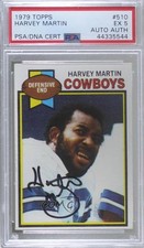 PSA/DNA 1979 Topps Harvey Martin #510 Certified Authentic Auto 1q7