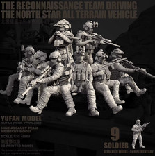1/35 Resin Modern 8 Soldiers only figure no car unpainted Unassembled YFWW-2330