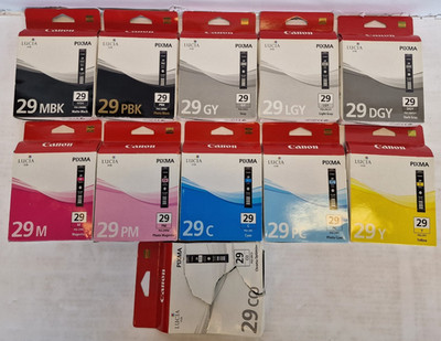 11x Canon PGI-29 PGI29 Tintenpatronen f. Pixma PRO-1