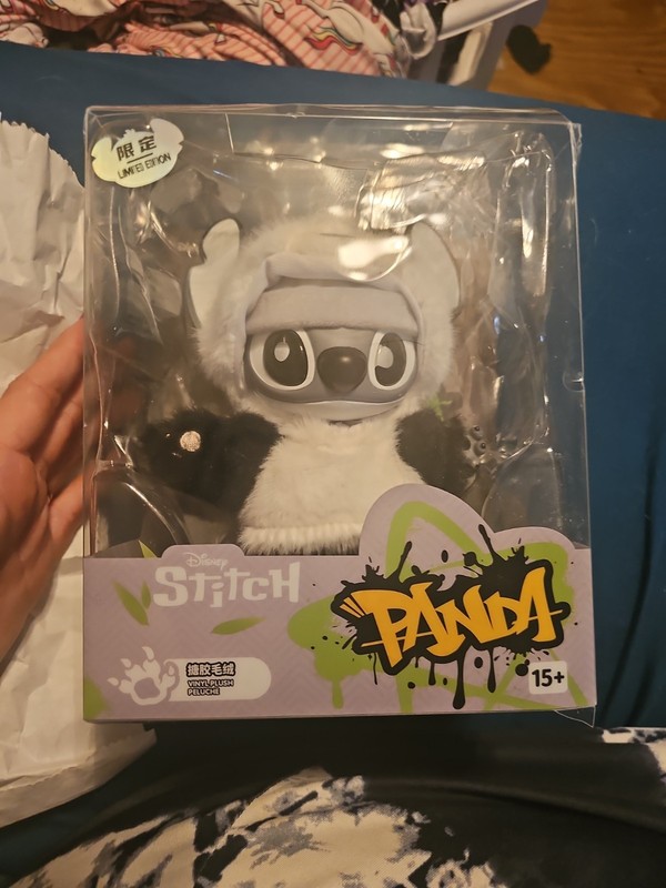 Disney Stitch Gen Z Street Collection Panda Vinyl Plush