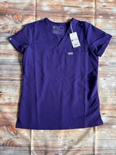 FIGS NWT Purple Pulse Catarina One Pocket Scrub Top Size Extra Extra Small XXS