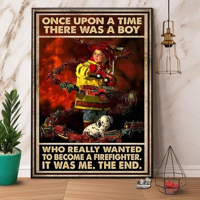 Firefighter There Was A Boy Who Really Wanted To Become A Firefighter Paper P...