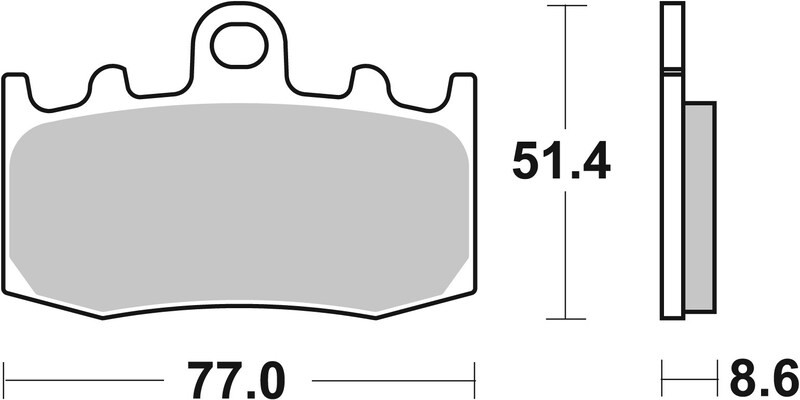 Plaquettes de frein route Brembo 07BB26SA métal fritté pour la pluie