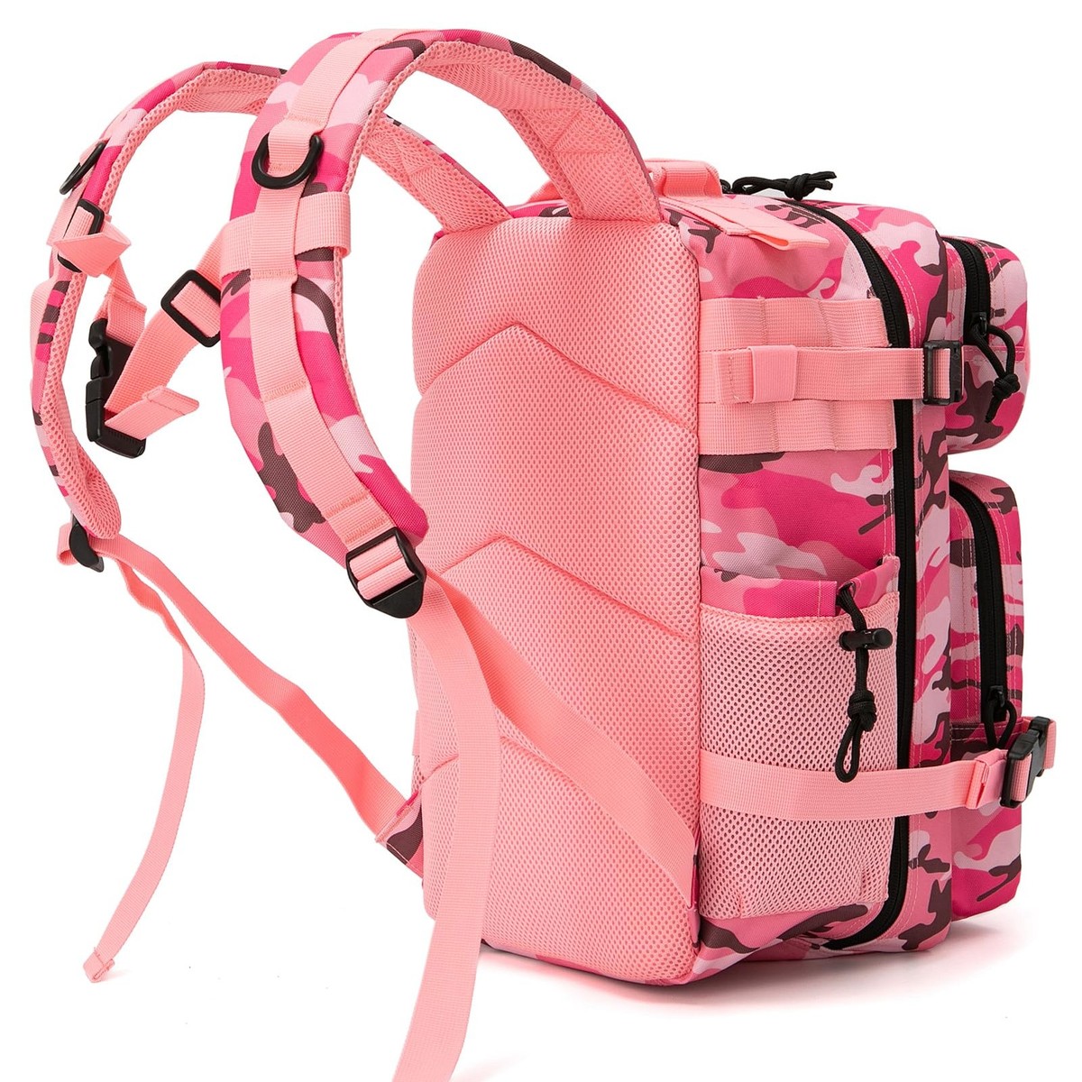 6536 Preppy Backpack Camo Pink Pink Camouflage Backpacks for Travel School and Everyday Use main image 2
