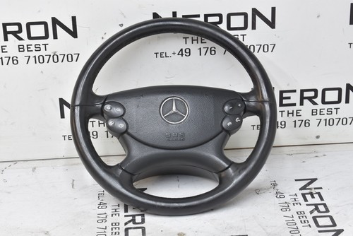 Mercedes CLK W209 W209 W219 Lenkrad Leder Multifunktion Schwarz A2304600503