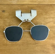 Vintage Fend-All Silver Frame Hard Hat Klip-Lift #6 FENWELD Safety Glasses