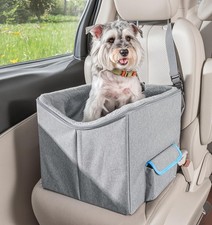 Dog Car Seat for Small Dogs, Elevated Dog Booster Seat Pet Travel Carrier Bed...