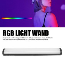 Full Color RGB Tube Light 2700K to 6500K Magnetic LED Handheld Video Light Wand