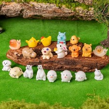 110pcs Mini Resin Animals 110 Styles Variety Tiny Animals Figures Miniature L...