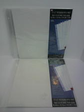 2 Sets Westrim Crafts 12x12 Top Load Postbound Refill 10 Page Clear White Sheet