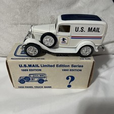 Vintage Ertl Diecast Vehicle Bank - 1932 Panel Truck U.S. Mail 1989 