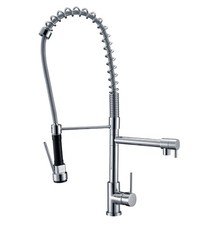 Grifo Monomando Fregadero Columna Industrial Doméstico cromo. 49.5cm(alto) 24cm(