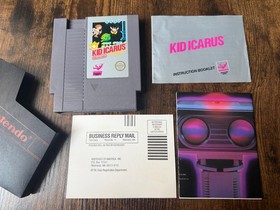 hangtab Kid Icarus complete in box seal nintendo nes 5-screw factory MINT