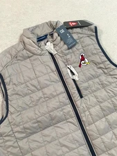 Cutter & Buck Springfield Cardinals Baseball Team Puffer Vest Mens XLT Gray