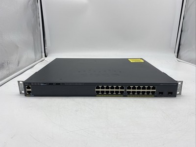 Cisco Catalyst 2960X WS-C2960X-24PD-L 24 Port Gigabit Network Switch
