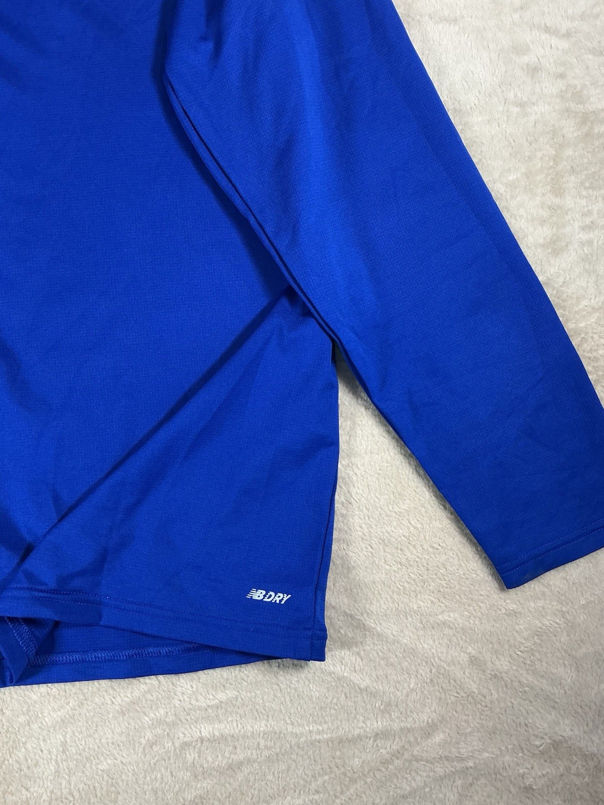 New Balance Long Sleeve Shirt Top Blue Mens Size Large image 4