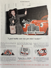 1942 Veedol Motor Oil Tide Water Car Pennsylvania Healthy Scare Vintage Print Ad