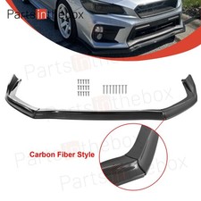 Front Bumper Lip Splitter For 2015-2021 Subaru Wrx Sti Cs-style Carbon Color Front Bumper Lip Splitter For 2015-2021 Subaru Wrx Sti Cs-style Carbon Color