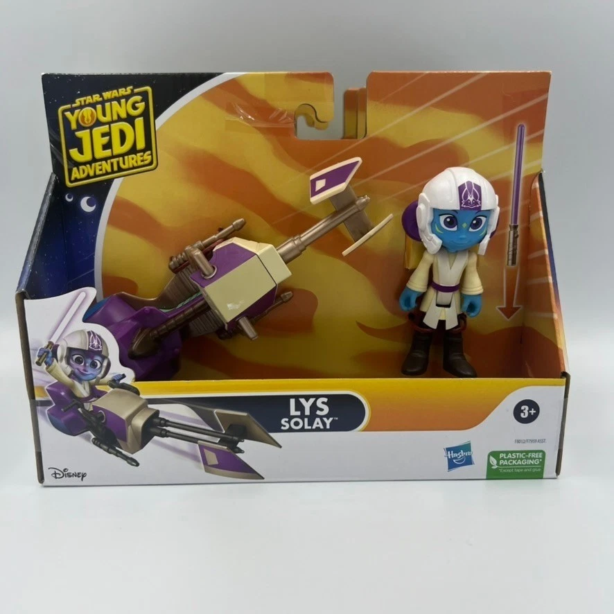 Boneco Star Wars Young Jedi Adventures Speeder Bike conjunto com 3 (Kai Nash Lys) - Imagem 2 de 4