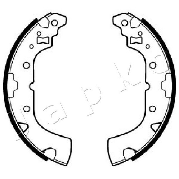 Japko Bremsbackensatz 55523 FüR Mitsubishi Space Star 6 Attrage A05A A03A A13A-image