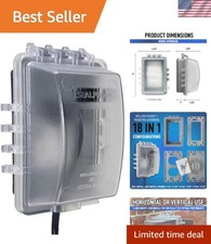 1-Gang Weatherproof Lockable Outlet Cover - 18 Configurations for Outdoor Safety