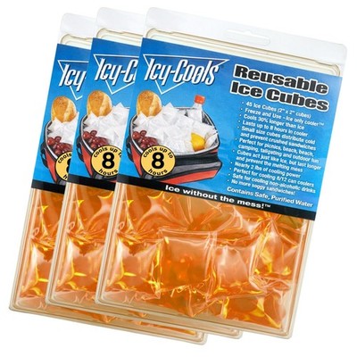 ICY COOLS Reusable Ice Cubes for Drinks, Coolers, and Lunch Boxes  1