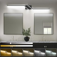 48 inch Black Vanity Lights Modern LED Bathroom Lighting Fixtures Over Mirror...