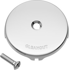 PROFLO PF402 Waste and Overflow Face Plate 1 Hole - Chrome