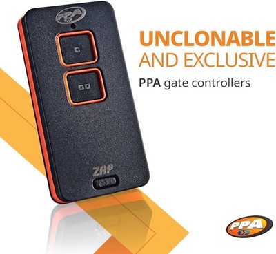 ZAP 2 Remote Control Gate Opener, 2 Keys, 433.92 MHz, OOK Modulation, CR2032 Bat