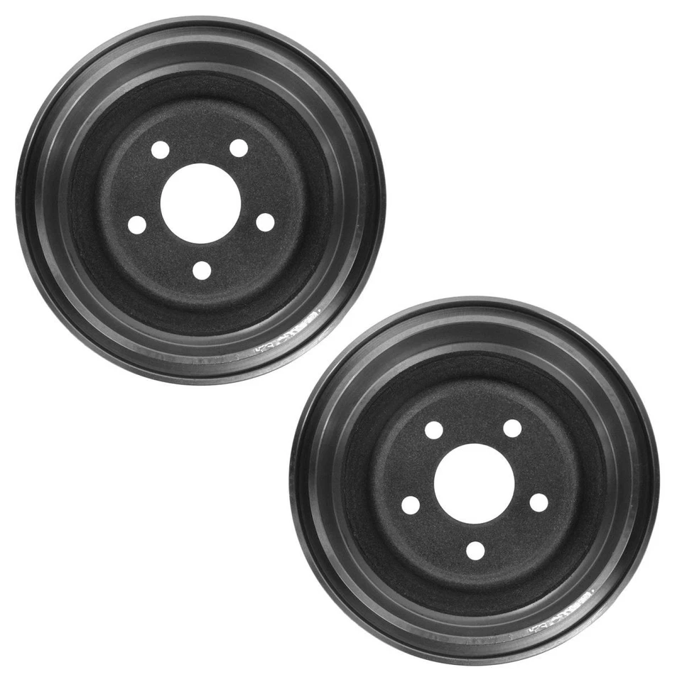 Brake Drum Rear LH Left RH Right Pair Set for 86-00 Ford Taurus Mercury Sable - Image 3 of 4