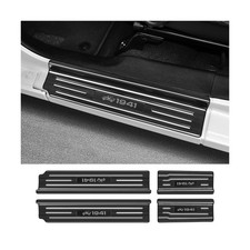 4PCS Door Sill Protector for Jeep Wrangler JL JLU 2018-2025 2026 Gladiator ...