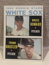 1964 Topps White Sox Rookie Stars Bruce Howard & Frank Kreutzer #107 EXMT
