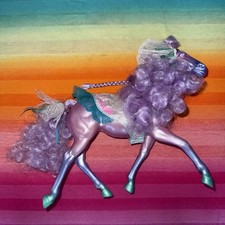 1987 Vintage Kenner----Fashion Star Fillies Joelle ----Purple  Teal Blue Horse