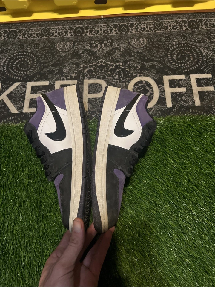 Talla 8.5 - Jordan 1 Low Court púrpura - 553558-125 (USADO Foto 3 de 4